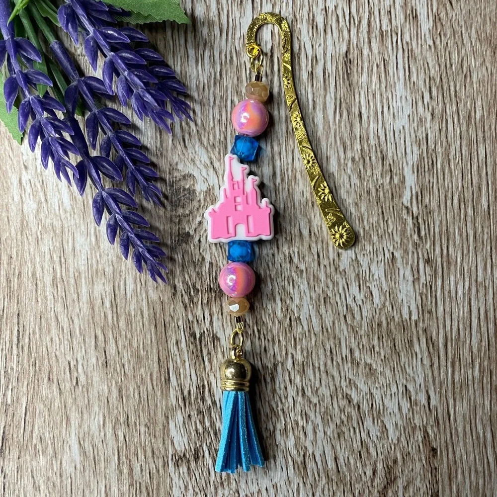 Bookmark Castle Handcrafted Artisan Beaded Metal Journal Gift Read Book